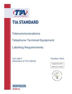 TIA TIA-168-C