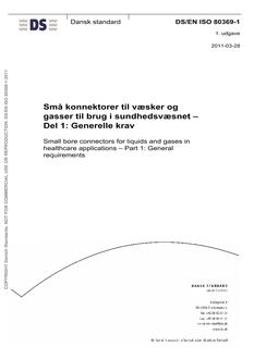 DANSK DS/EN ISO 80369-1