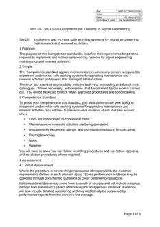 NR NR/L2/CTM/012/026 ISSUE 1