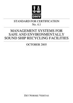 DNV DNV STD CERT 4.1