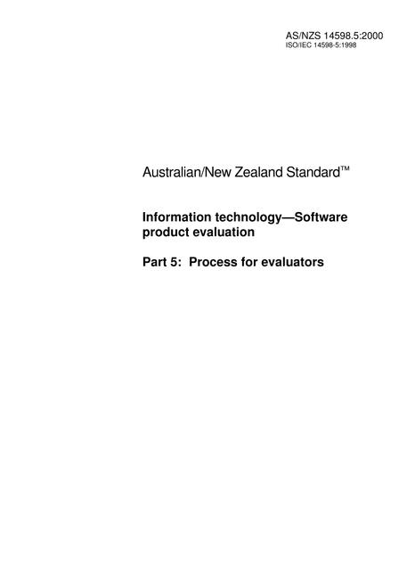 AS/NZS 14598.5:2000