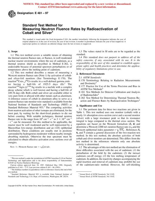 ASTM E481-97