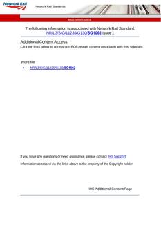 NR NR/L3/SIG/11235/G130/SG1062 ISSUE 1
