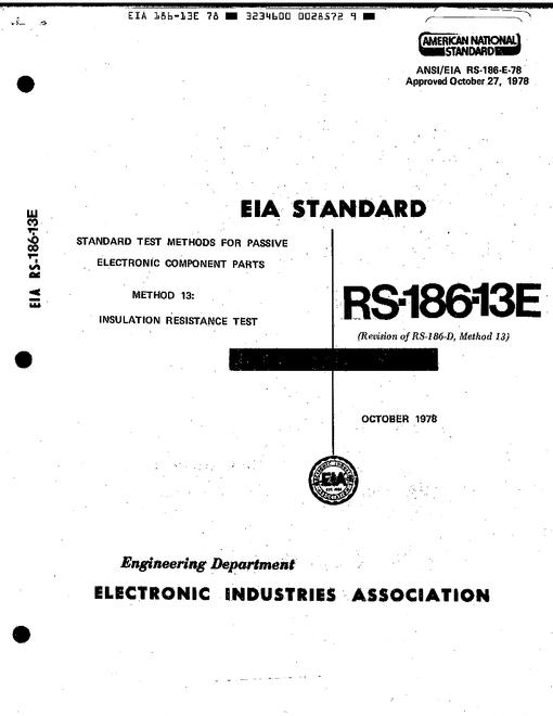 ECIA RS-186-13E
