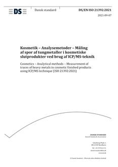 DANSK DS/EN ISO 21392