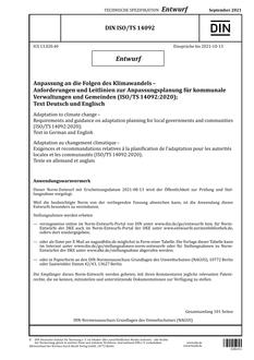 DIN ISO/TS 14092 - DRAFT