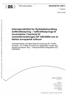 DANSK DS/CEN/TS 16071