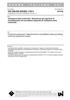 CEI UNI EN ISO/IEC 17011