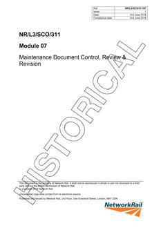 NR NR/L3/SCO/311/07 ISSUE 1