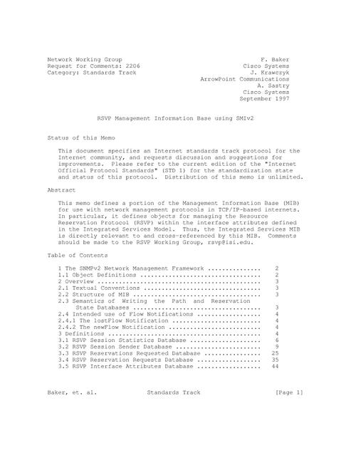 IETF RFC 2206