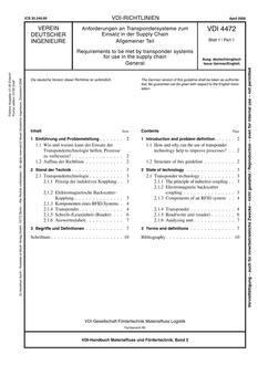 VDI VDI 4472 BLATT 1